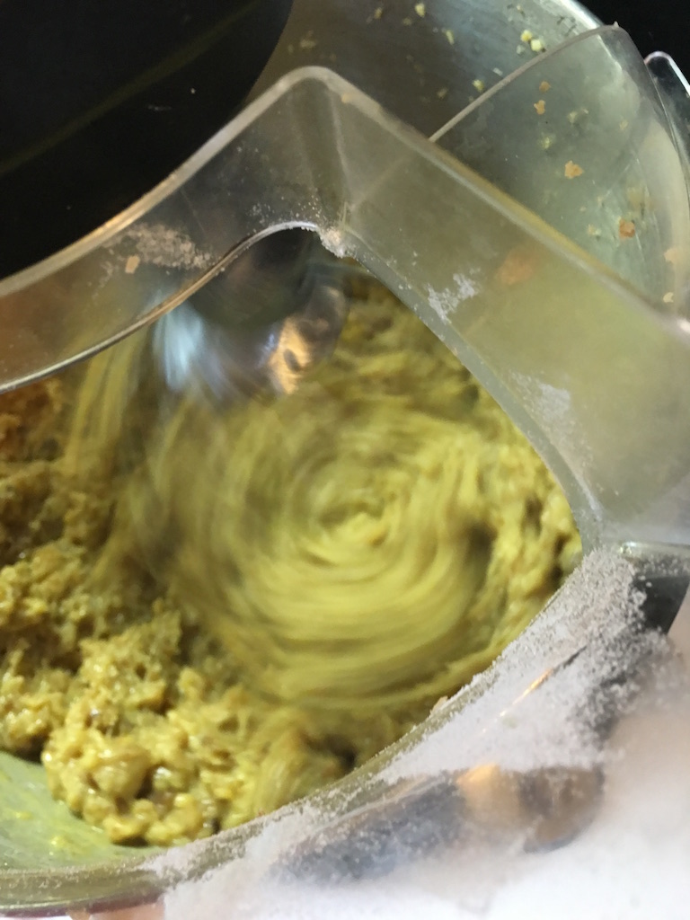 More mixing going on Ingredients being mixed in mixer. It's something....